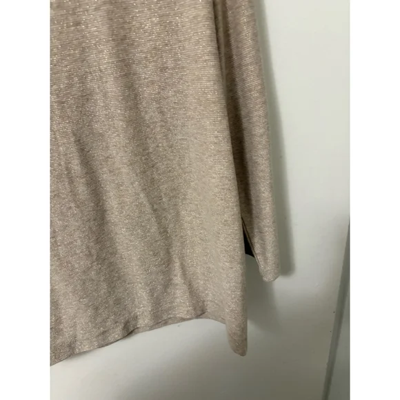 Cato Women’s Gold Shimmer Blouse long sleeve size Large - Picture 6 of 10